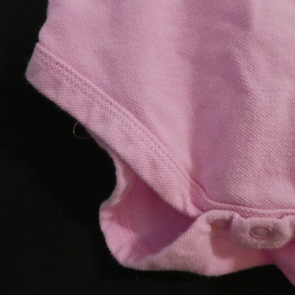 Unbranded | 12 months | Pink Baby Cotton Polo Bodysuit With Embroidery - Picture 8 of 14